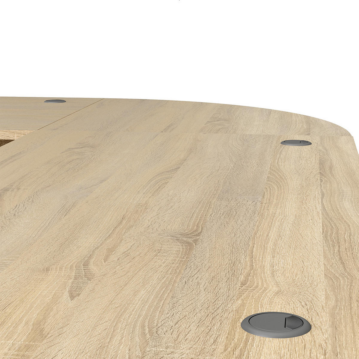 ECKSCHREIBTISCH Eiche Dekor - Eiche Wotan, Holzwerkstoff (230/200/75cm) - ebuy24