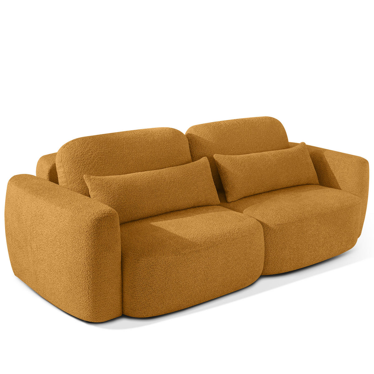 SITZGARNITUR ELOSA - Honig, Holz/Textil (245/85/115cm) - KONSIMO®