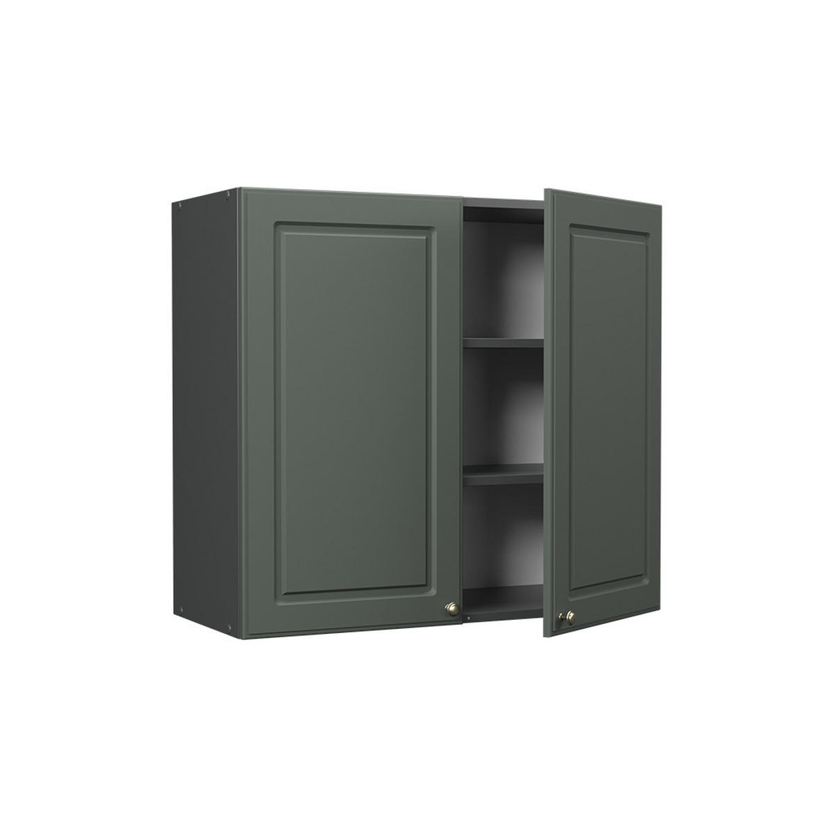 HÄNGESCHRANK Fame-Line, Grün-Gold Landhaus/Anthrazit, 80 cm - Anthrazit/Grün, Holzwerkstoff (80/72/34.1cm) - Vicco