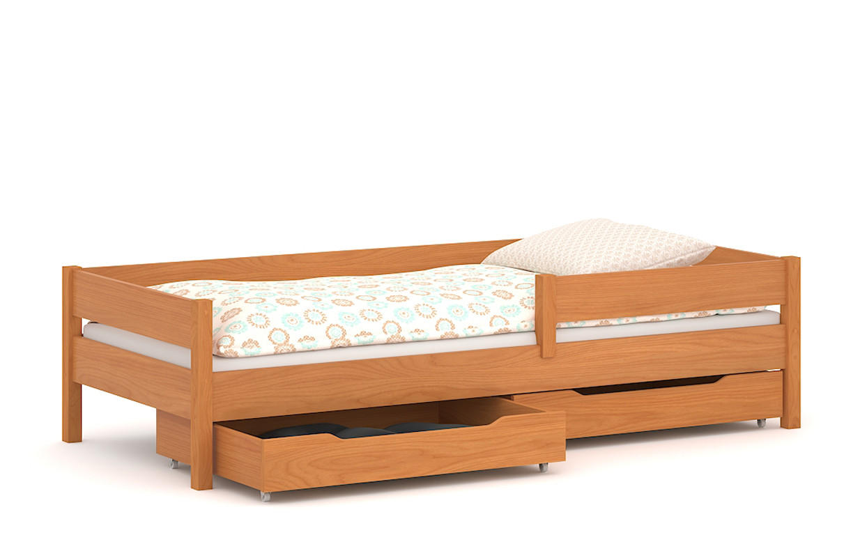 KINDERBETT Mix 200x90 teak mit Schubladen - Braun, Holzwerkstoff (90/200cm)