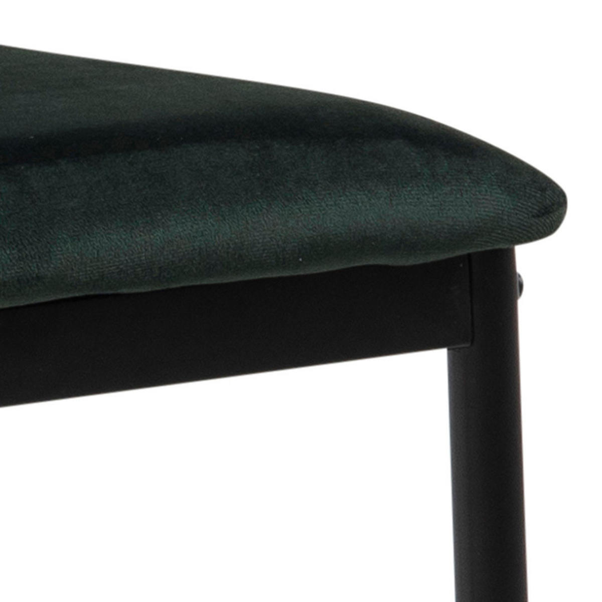 STUHL 4er-Set dunkelgrün, schwarz - Grau, Holzwerkstoff (44/92/53cm) - ebuy24