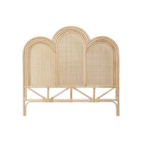 BETTKOPFTEIL - 2 -Sitzer - Rattan - naturfarben hell - JAKOBIA - Naturfarben, Holzwerkstoff (145/135/3.7cm) - Vente-Unique