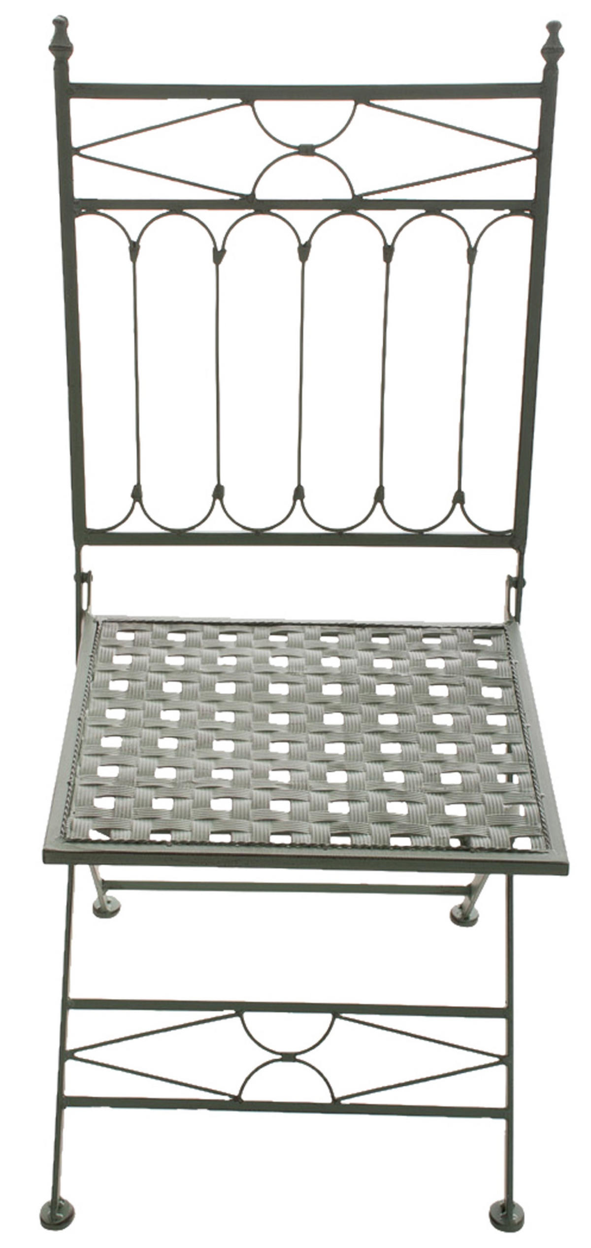 KLAPPSTUHL Asiri - 2er Set - antik-grün - Grün, Metall (40/43/95cm) - TPFLiving