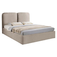 POLSTERBETT Heaven - Hellbraun, Holz/Holzwerkstoff (140/200cm) - MIRJAN24