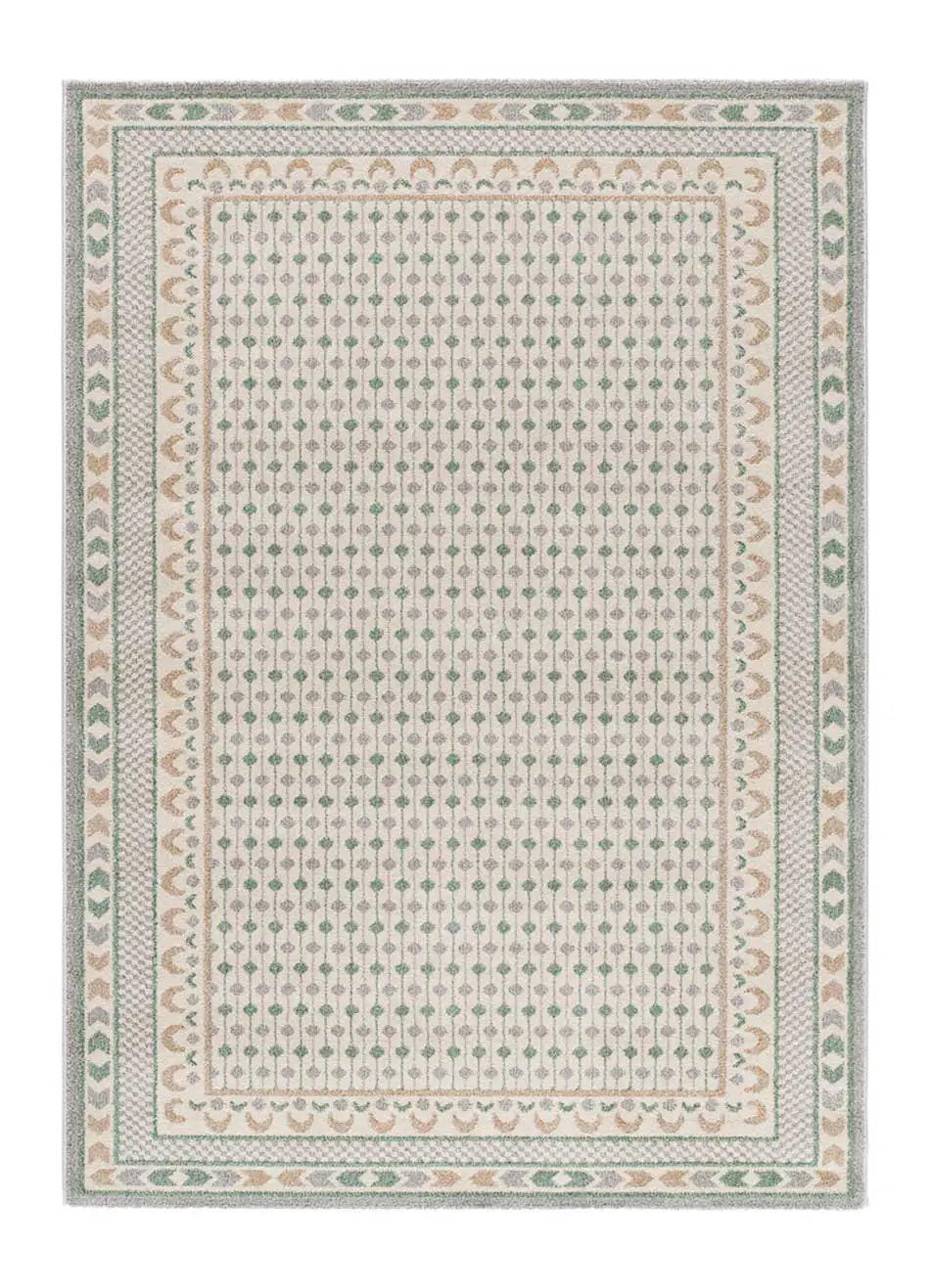 KURZFLORTEPPICH Grün / Beige Astra 200/290 cm - Beige/Grün, Naturmaterialien/Textil (200/290cm) - Atticgo