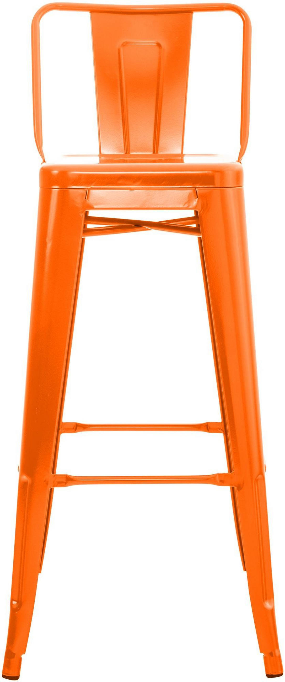 2ER Set Barhocker Mason 77 cm orange - Orange, Metall (44/96/43cm) - furnicato