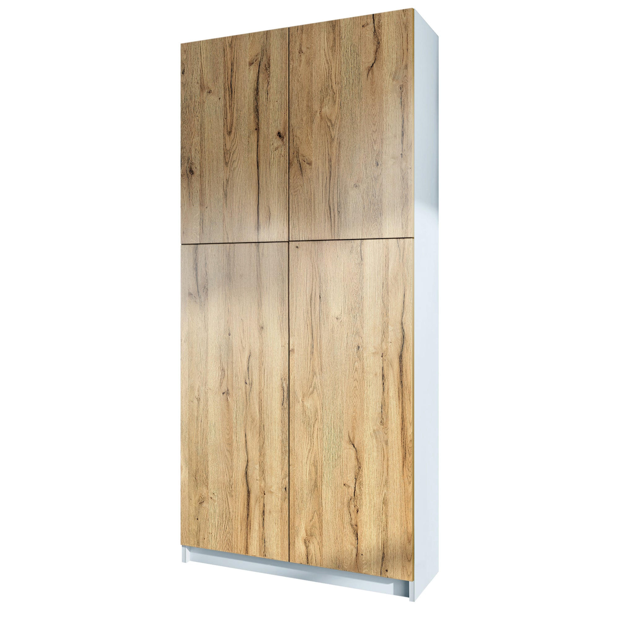 InnoFurn Aktenschrank Eiche Wotan 82x184x37 cm