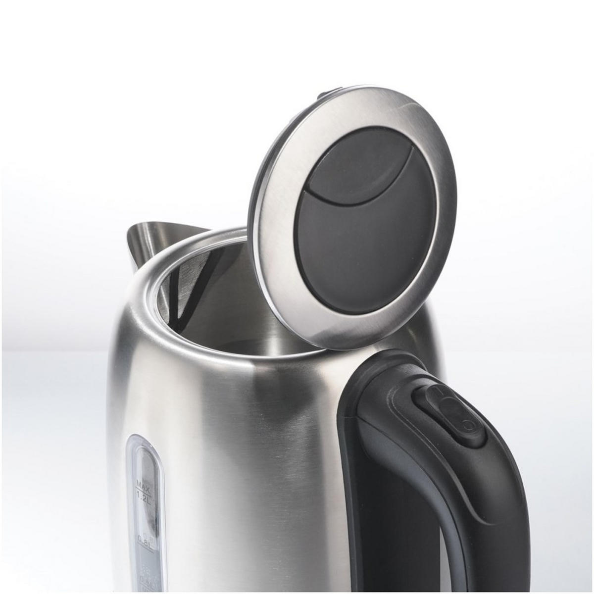 WASSERKOCHER ELEKTRISCH Silber 15/15/21 cm TS2709 - Silberfarben, Metall (15/21/15cm) - Tiross 
