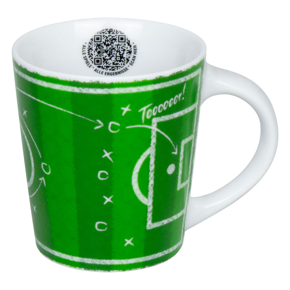 KAFFEEBECHER Fußball - Taktik - Naturfarben, Keramik (0.38L) - Könitz