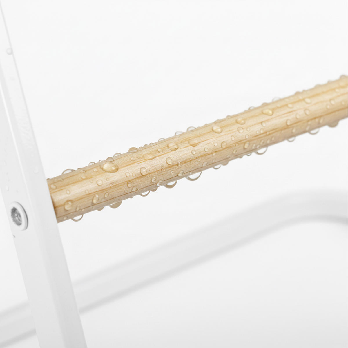 VEŠIAK uterákov - biela, kov (58/86/30cm) - Relaxdays