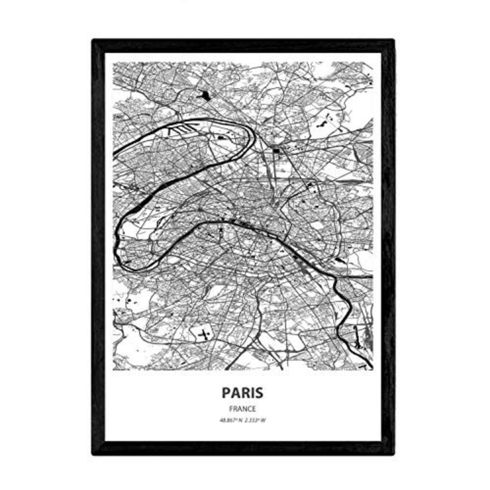 POSTER Paris - Frankreich A4 Rahmenlos - Klar, Papier (29.7/5/21cm) - Nacnic