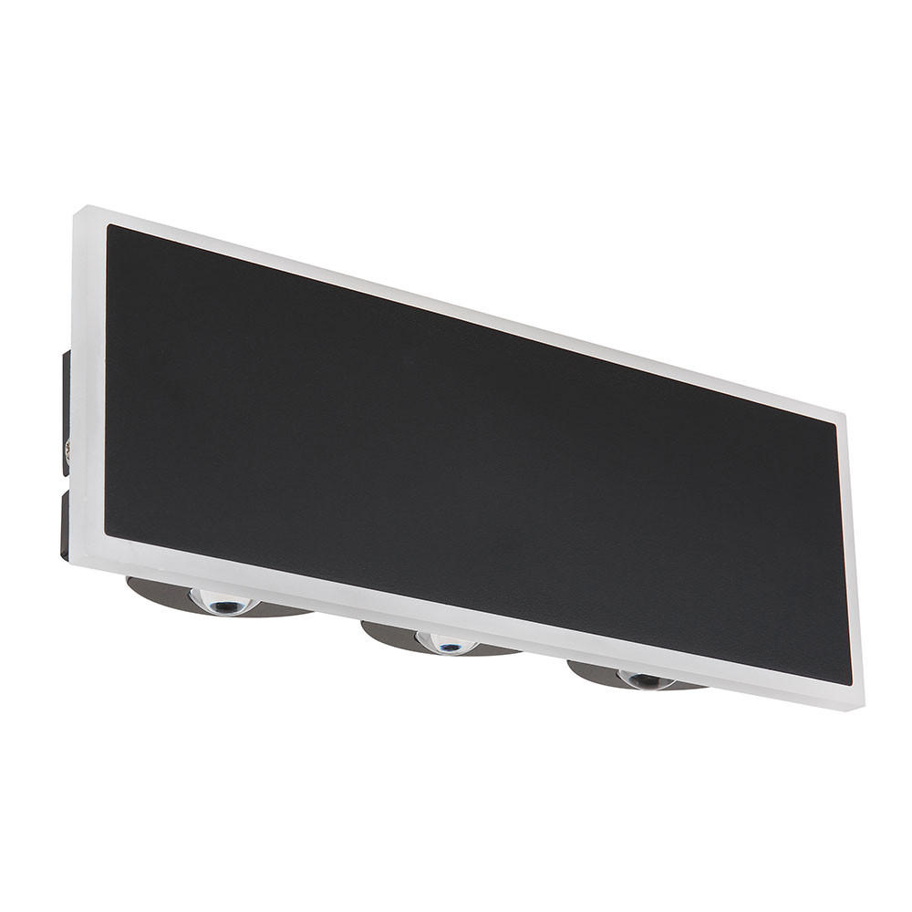 LED WANDLEUCHTE Saidy Metall Schwarz - Schwarz, Metall (25/9/25cm) - Globo Lighting