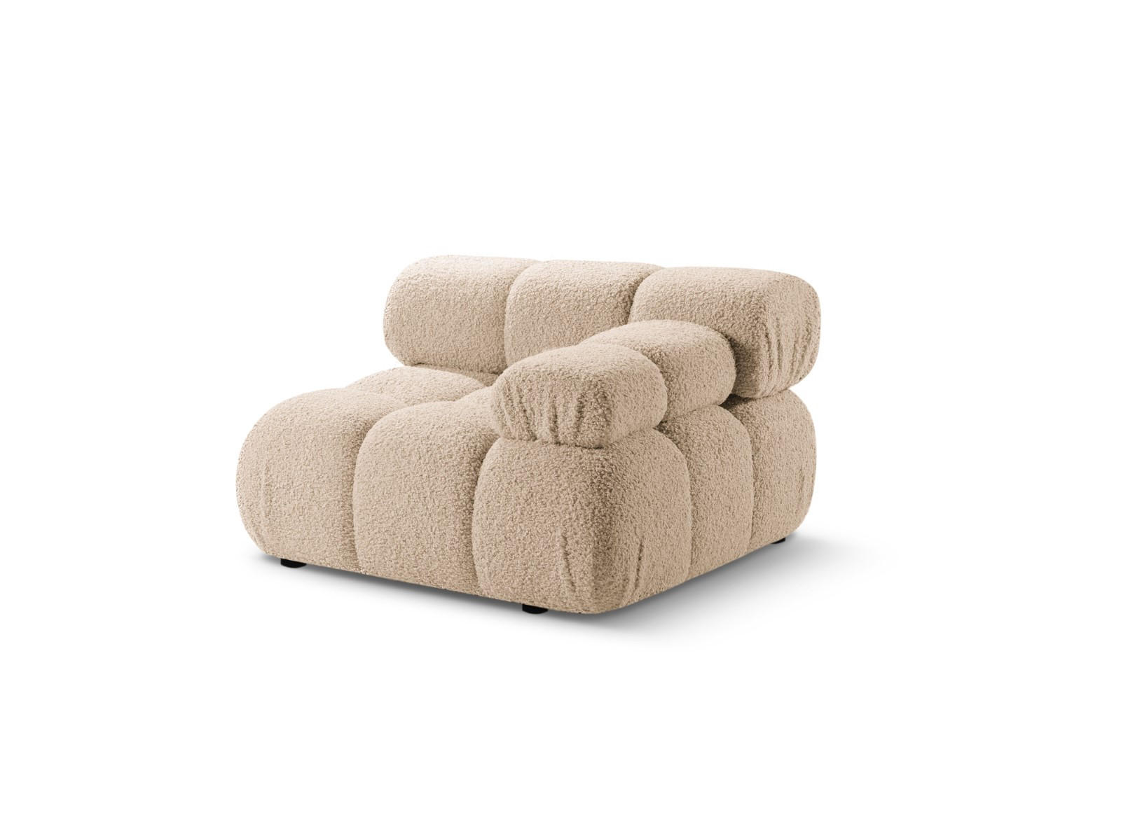 MODUL rechts Bellis aus Boucle sandfarben - Sandfarben, Textil (94/70/94cm) - Micadoni