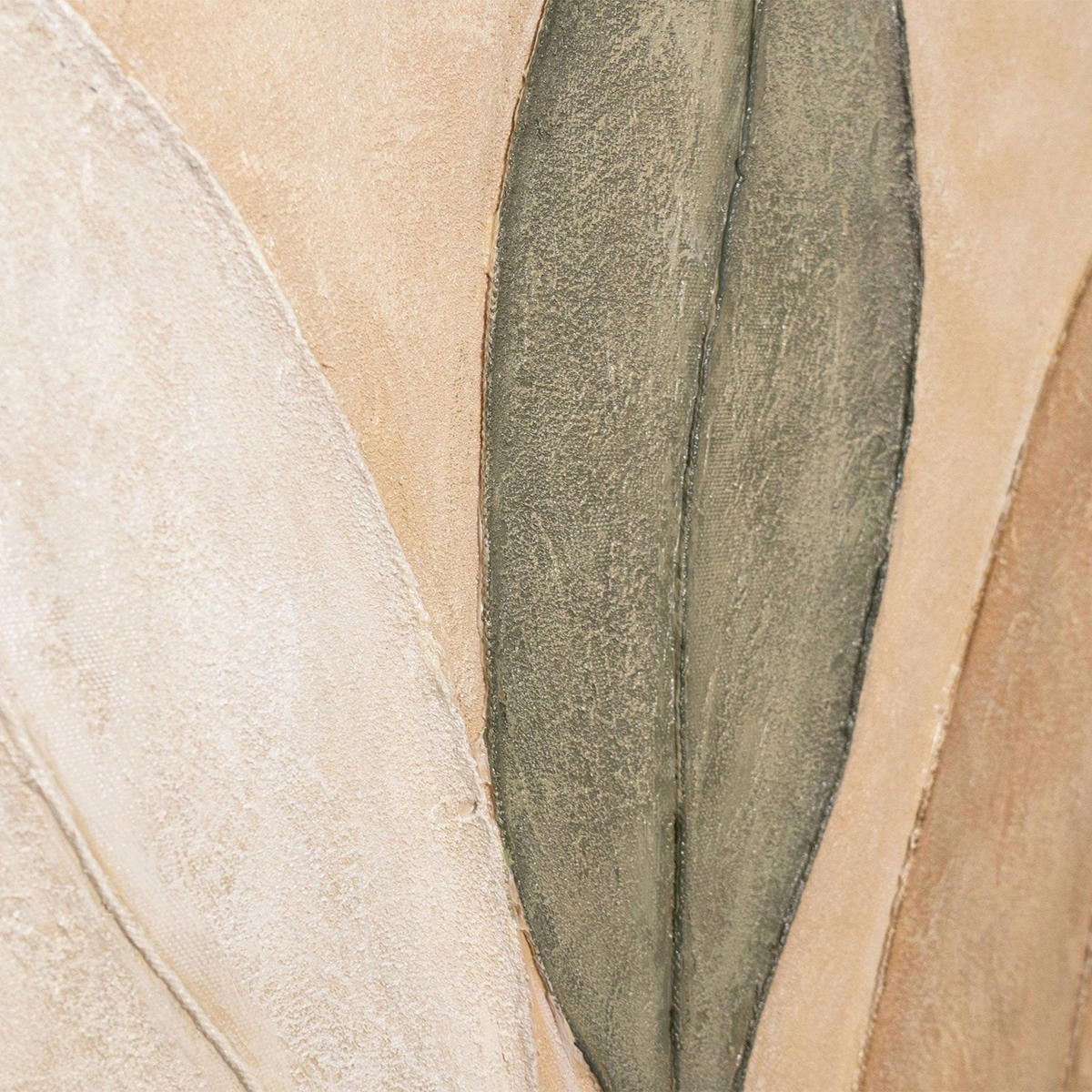 GEMÄLDE Tanz der Blätter Schattenfugenrahmen Grau 140x70 cm - Grau, Holz (140/70cm) - YS-art gallery