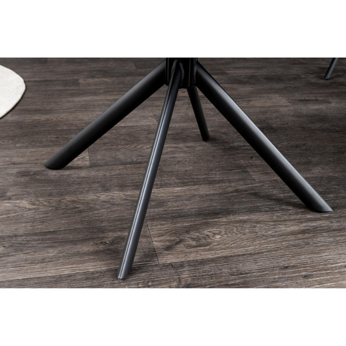 STUHL PAPILLON Samt Senfgelb, Schwarze - Gelb, Textil (65/83/66cm) - riess-ambiente