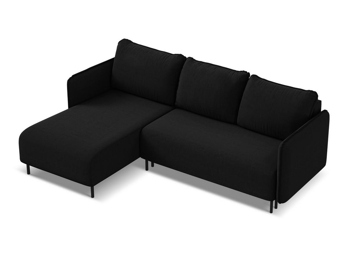 ECKSOFA mit Schlaffunktion Samt Stoff Rot - Bordeaux/Rot, Textil/Metall (242/162cm) - Makamii