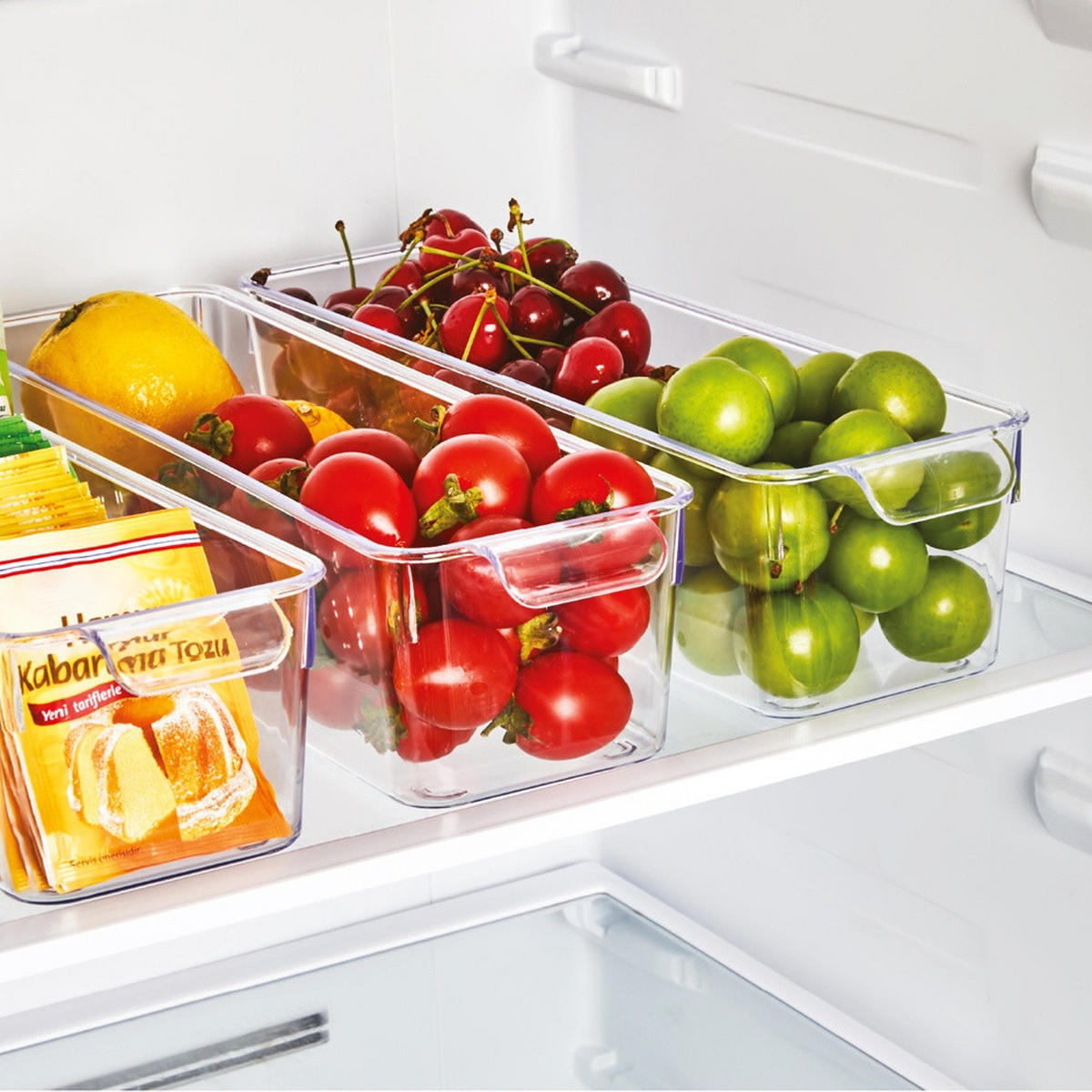 KÜHLSCHRANK-ORGANIZER 32,5 x 10 x 7,5 cm - Transparent, Kunststoff (32/7.5/10cm) - Orion 