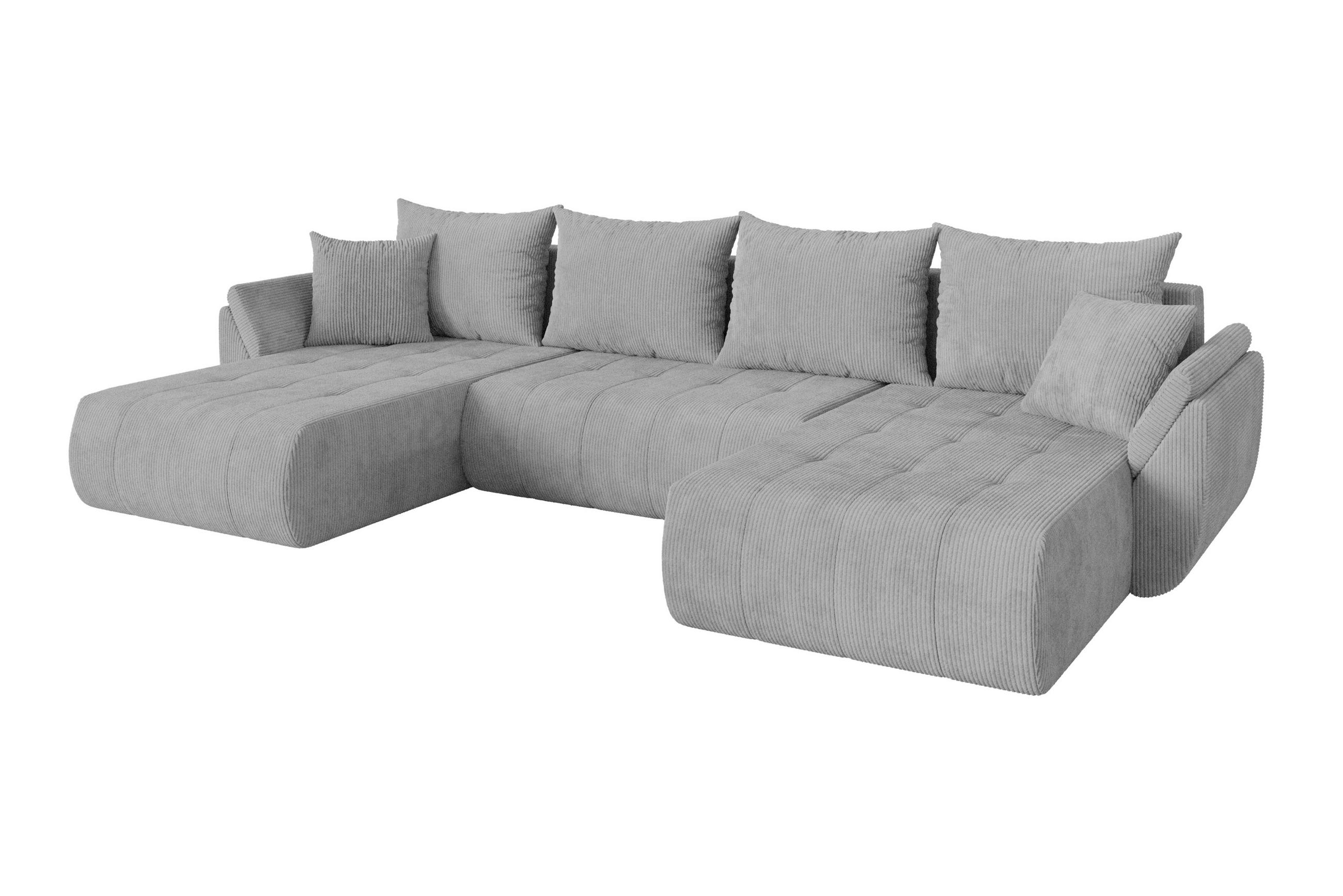 Altdecor Wohnlandschaft Grau 378x86x194 cm