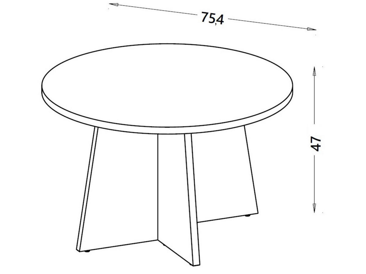 COUCHTISCH Aurena, Kaschmir mit Walnuss - Walnussfarben, Holzwerkstoff (75/75/47cm) - Bettso