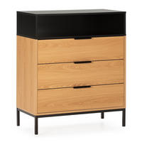 KOMMODE 80/95/40 Nieve Eichenfarbe - Honigeiche, Holzwerkstoff (80/95/40cm) - VS Venta-stock