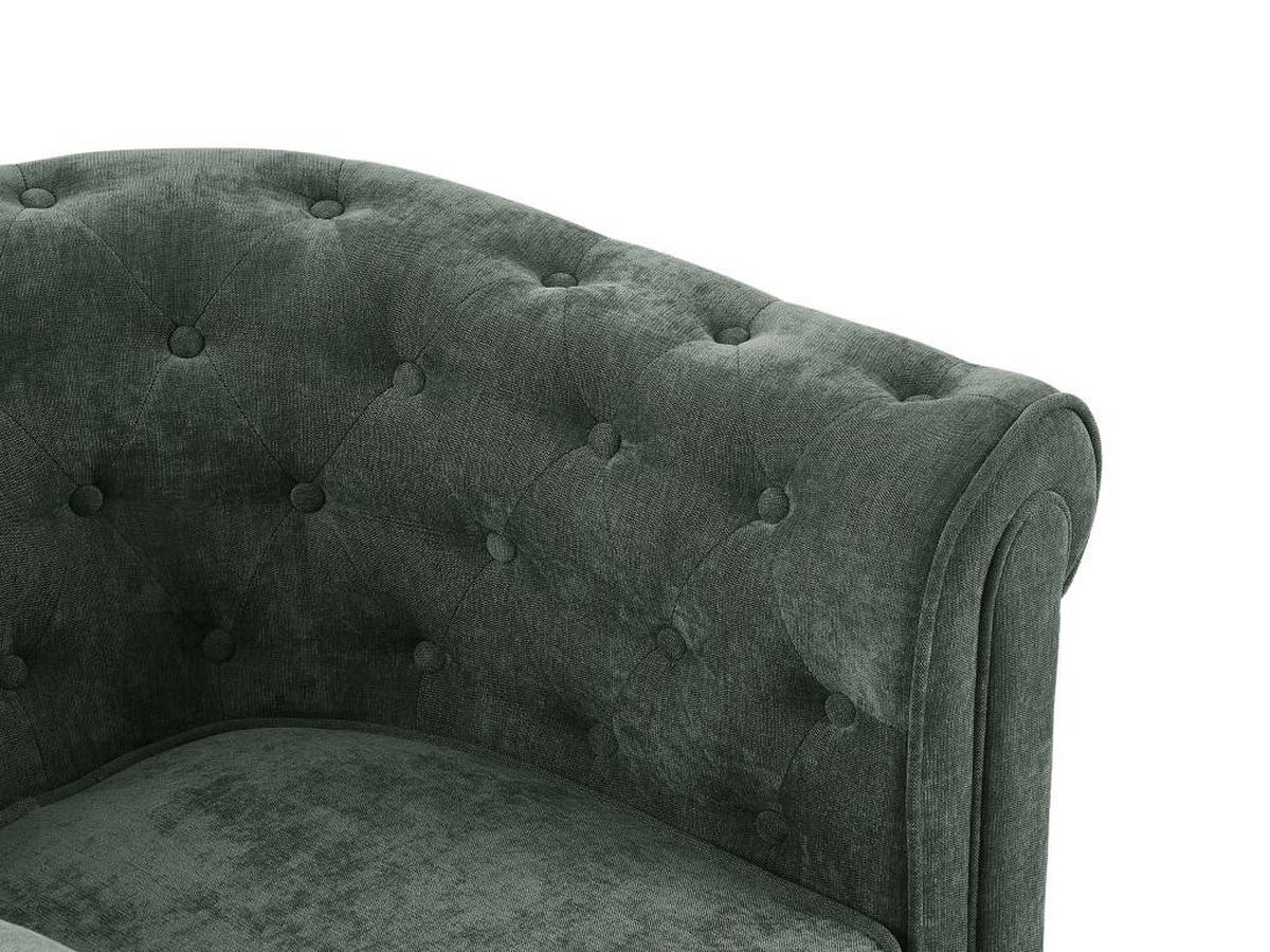 SESSEL - Stoff - Grün - CHESTERFIELD - Grün, Textil (78/72/82cm) - Vente-Unique