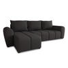 ECKSOFA Cleo L - Schwarz, Holz/Textil (243/147cm) - Sofnet