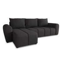 ECKSOFA Cleo L - Schwarz, Holz/Textil (243/147cm) - Sofnet