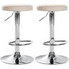 BARHOCKER 2er Set Lederlook creme - Creme, Textil/Metall (38.5/60/38.5cm) - CLP