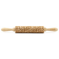 MOTIV-TEIGROLLE Musik, medium, 37 cm, Buchenholz - Braun, Holz (4.5cm) - Folkroll