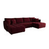 WOHNLANDSCHAFT Onil mit Schlaffunktion - Rot, Textil (342/88/190cm) - SIMKAM Furniture