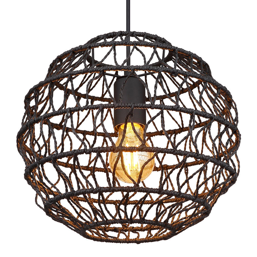 LED HÄNGELEUCHTE Metall Schwarz - Schwarz, Metall (29/29/120cm) - Globo Lighting