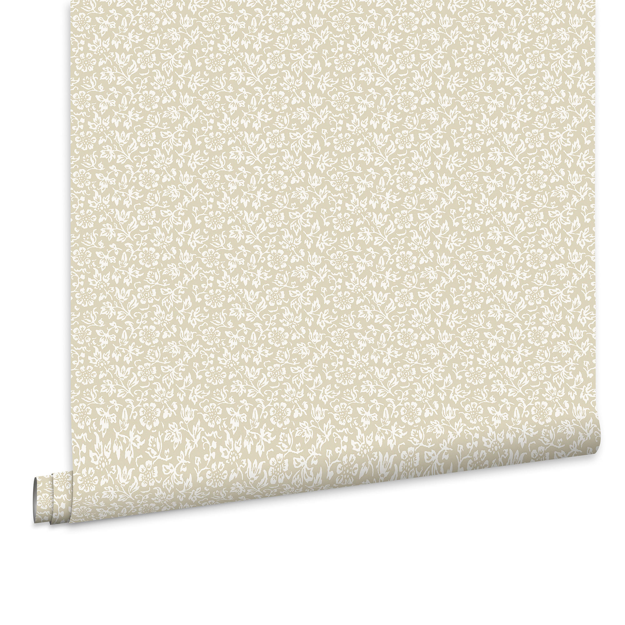 VLIESTAPETE Süßer Alyssumzwirn - Naturfarben, Papier/Kunststoff (52/1000cm) - LAURA ASHLEY