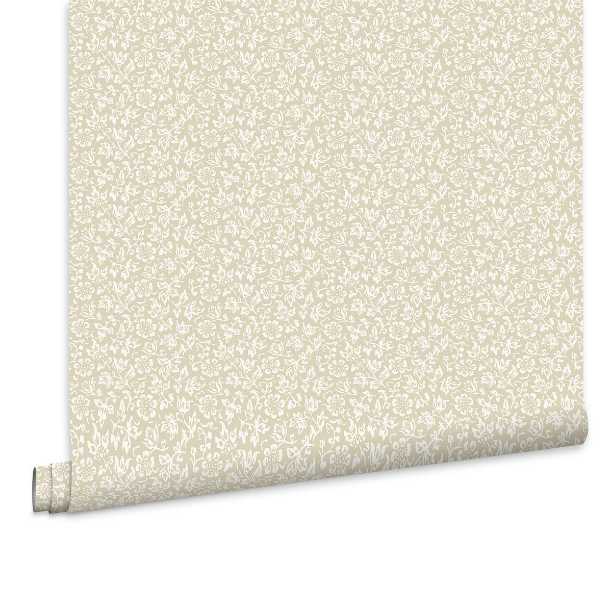 VLIESTAPETE Süßer Alyssumzwirn - Naturfarben, Papier/Kunststoff (52/1000cm) - LAURA ASHLEY