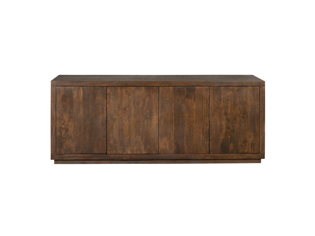 SIDEBOARD Leuven Mangoholz 200 cm / 45 cm Braun - Braun, Holz (200/80/45cm) - Villa Möbel
