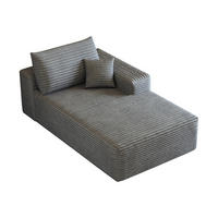 RÉCAMIERE DE-34752 rechte Chaiselongue Grau - Grau, Textil (95/83/175cm) - ComfortXL