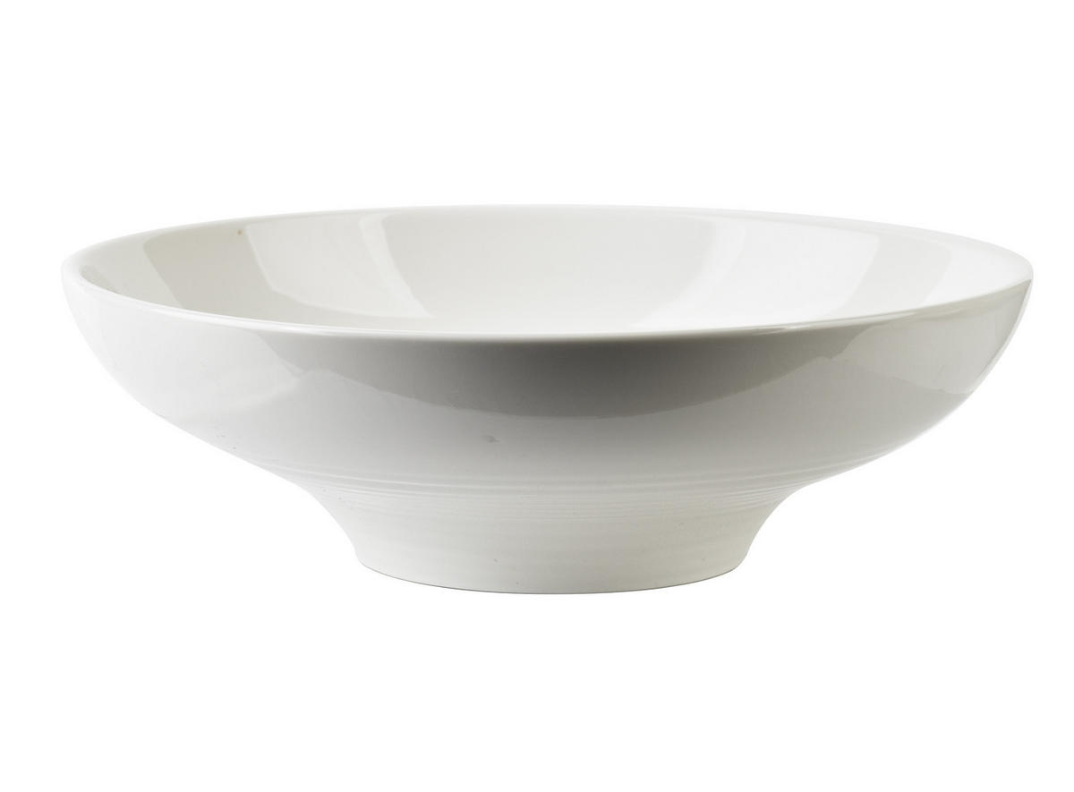 SERVIERSCHÜSSEL Basic Weiß 26/26/9 cm Keramik - Weiß, Keramik (26/9/26cm) - Mondex