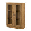 VITRINE Sorø - Eichefarben, Holzwerkstoff (80/115/31cm) - [en.casa]