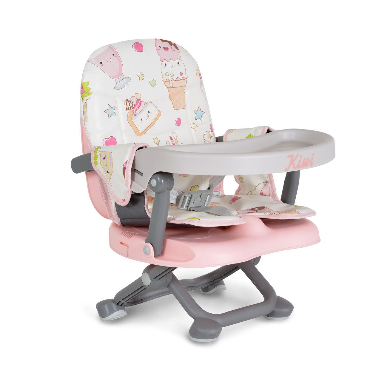 KINDERSTUHL Kiwi rosa Kuchen Kinder Stuhl-, Sitzerhöhung, Boostersitz, Tisch, klappbar - Rosa, Kunststoff (35/50/30cm) - Moni