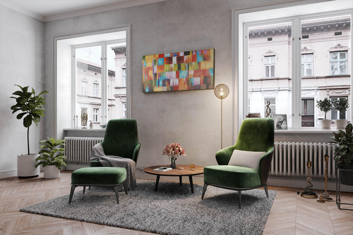 ÖLGEMÄLDE 140/70 cm - Multicolor, Holz/Textil (140/70cm) - KUNSTLOFT