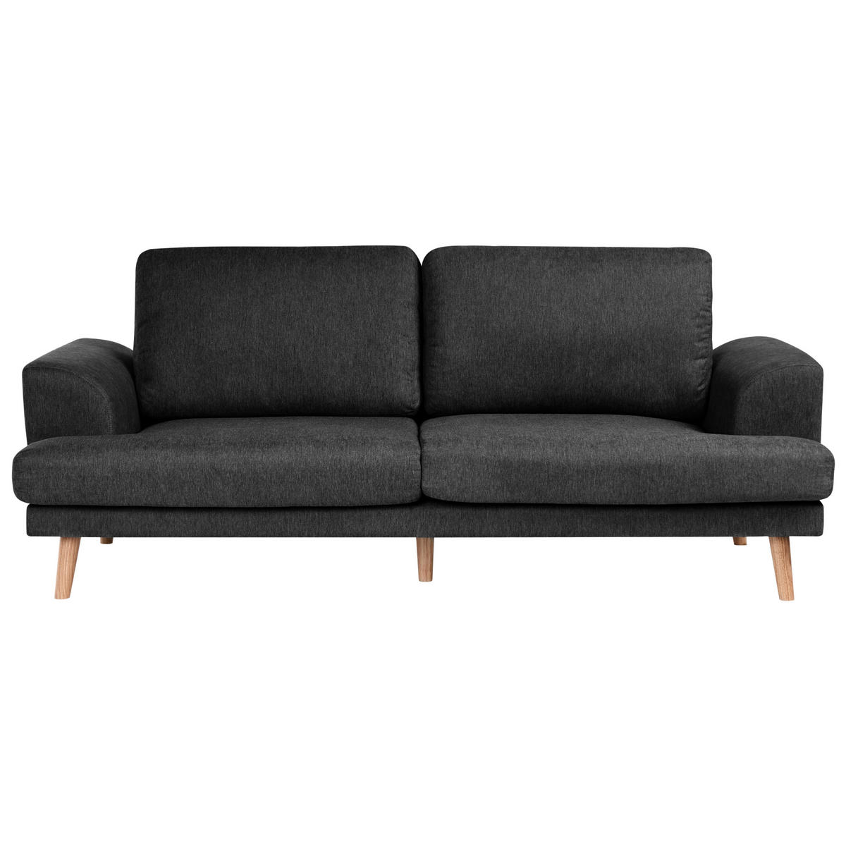 SADA POHOVEK 4-místná Látka Černá Kildal - černá, textil (280/90/96cm) - Beliani