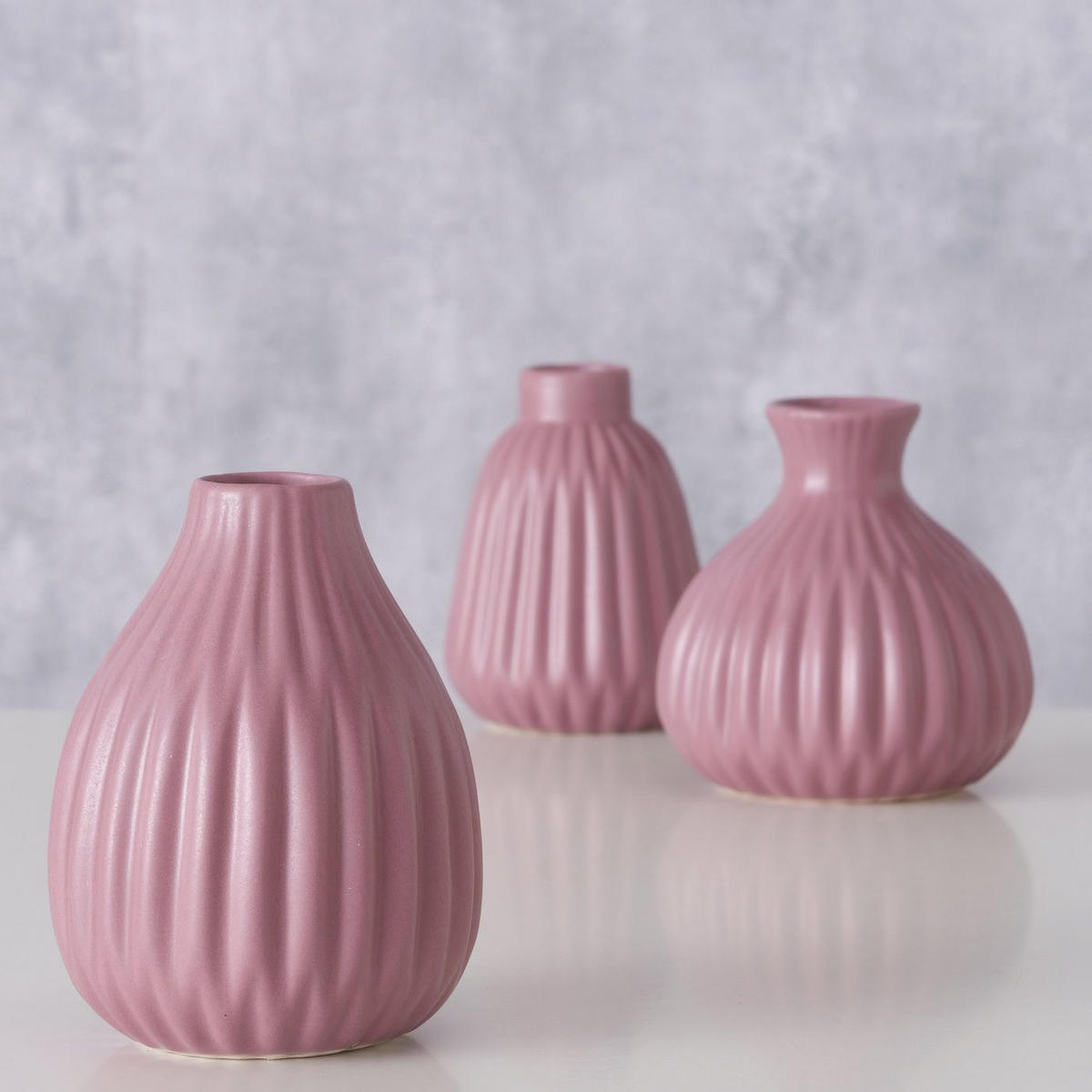 VASE Porzellan Esko 12 cm - Altrosa, Keramik (12cm) - Boltze Home