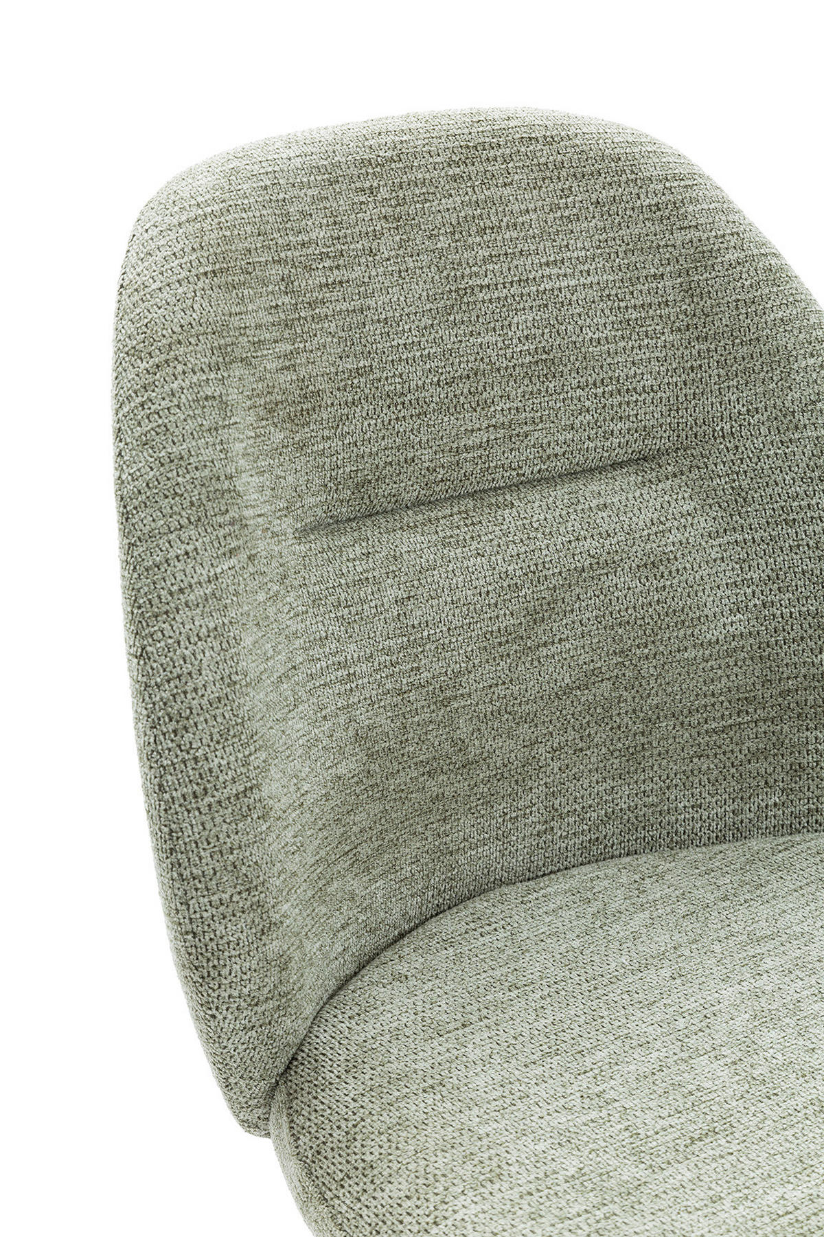 STÜHLEN (Set aus 2) aus stoff mit schwarzen metallbeinen - tamara 47/60/49 cm - Grün, Textil (60/49/47cm) - Calicosy