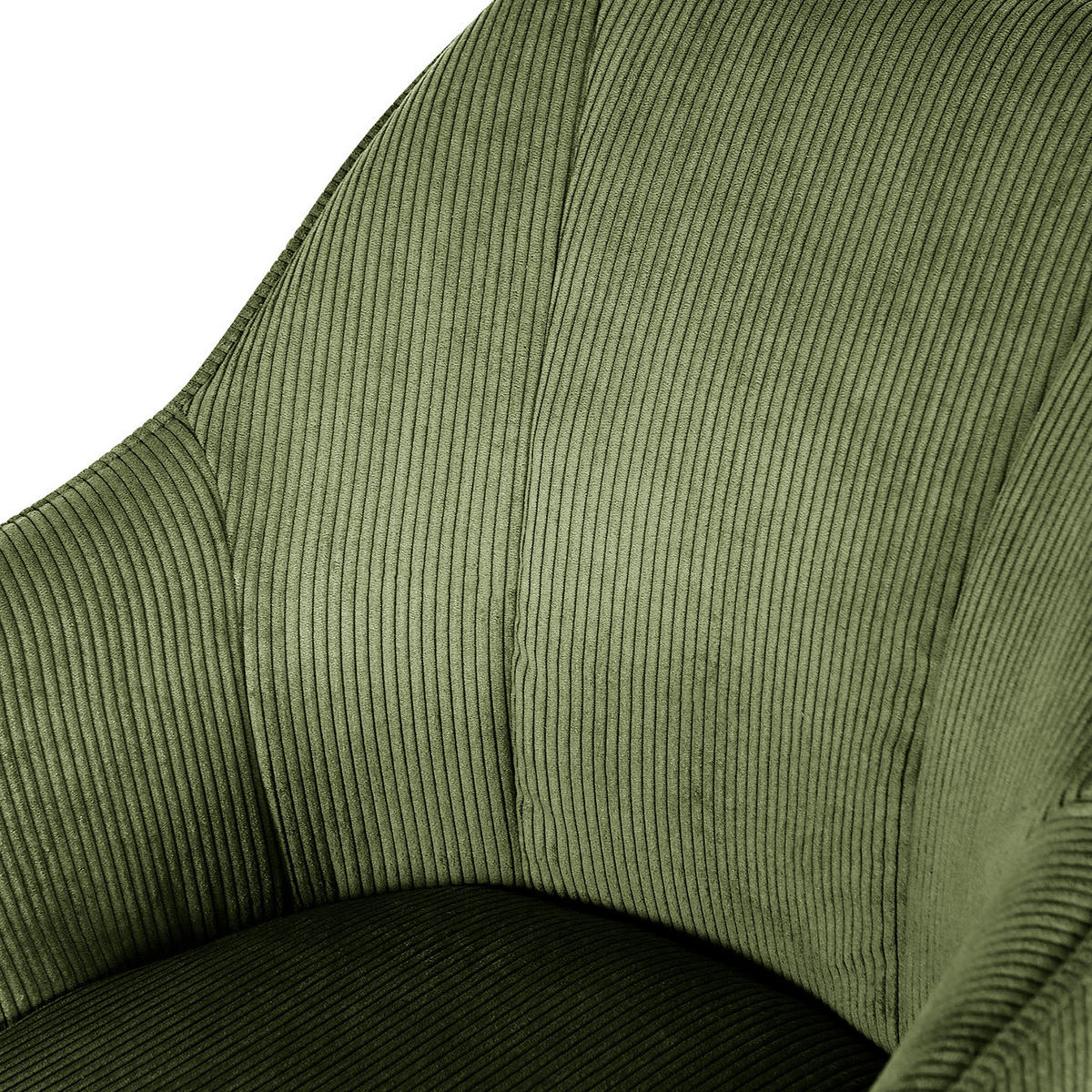 DREHBARER ARMLEHNENSTUHL - 2er-Set - Cord - Grün, Holz/Textil (60/83/65cm) - home24