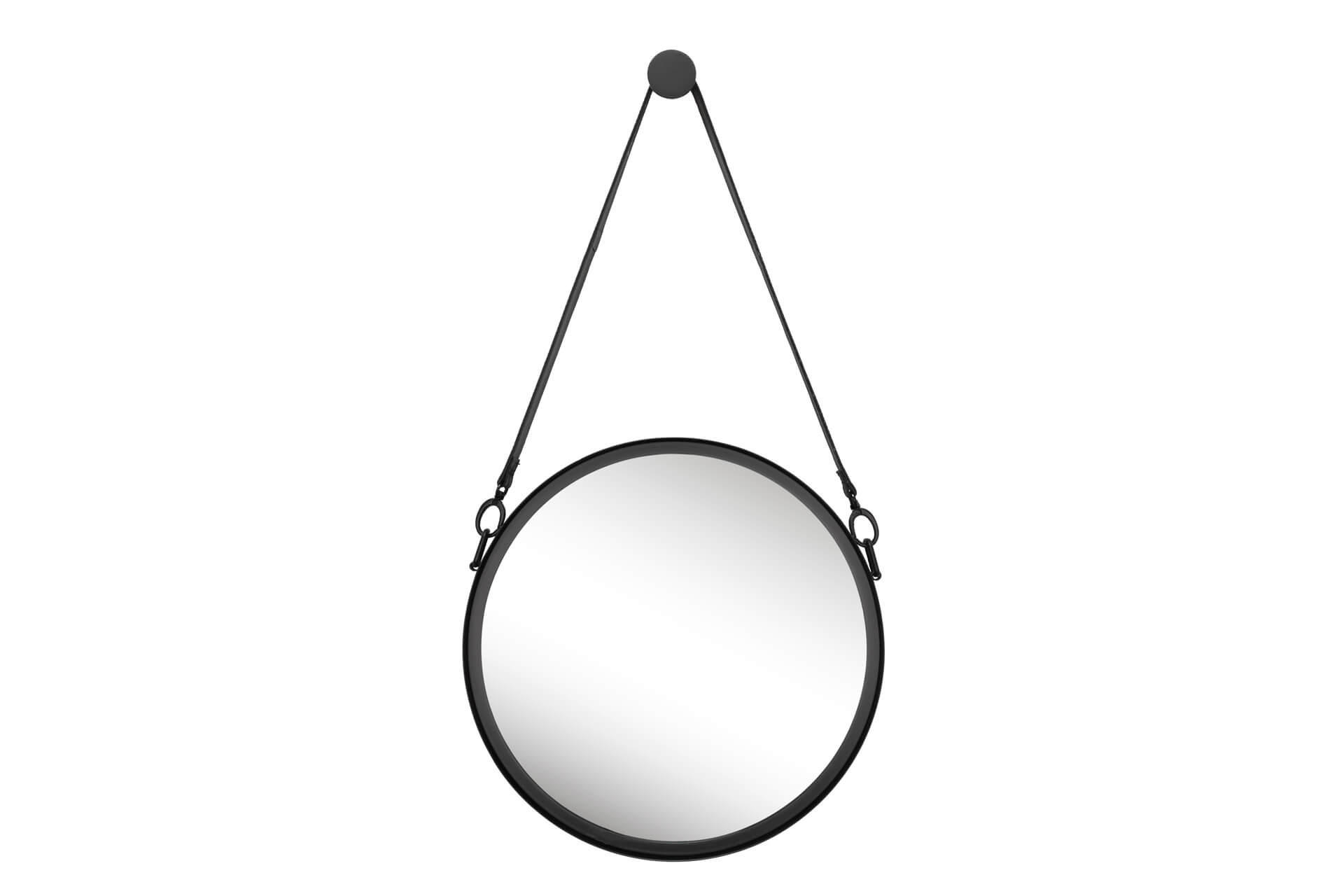 WANDSPIEGEL Schwarz 40/70,5 cm - Schwarz, Metall (4.3/70.5/6cm) - KUNSTLOFT