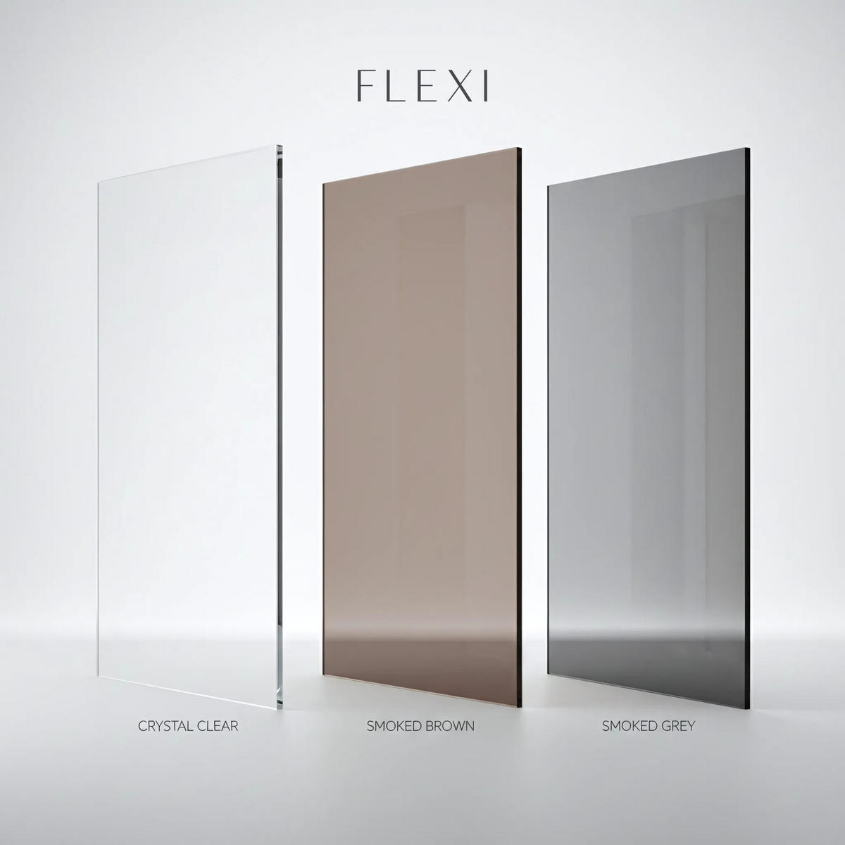 DUSCHWAND Rea Flexi Brown / Gold 120 - Goldfarben, Glas (120/120/195cm) - REA