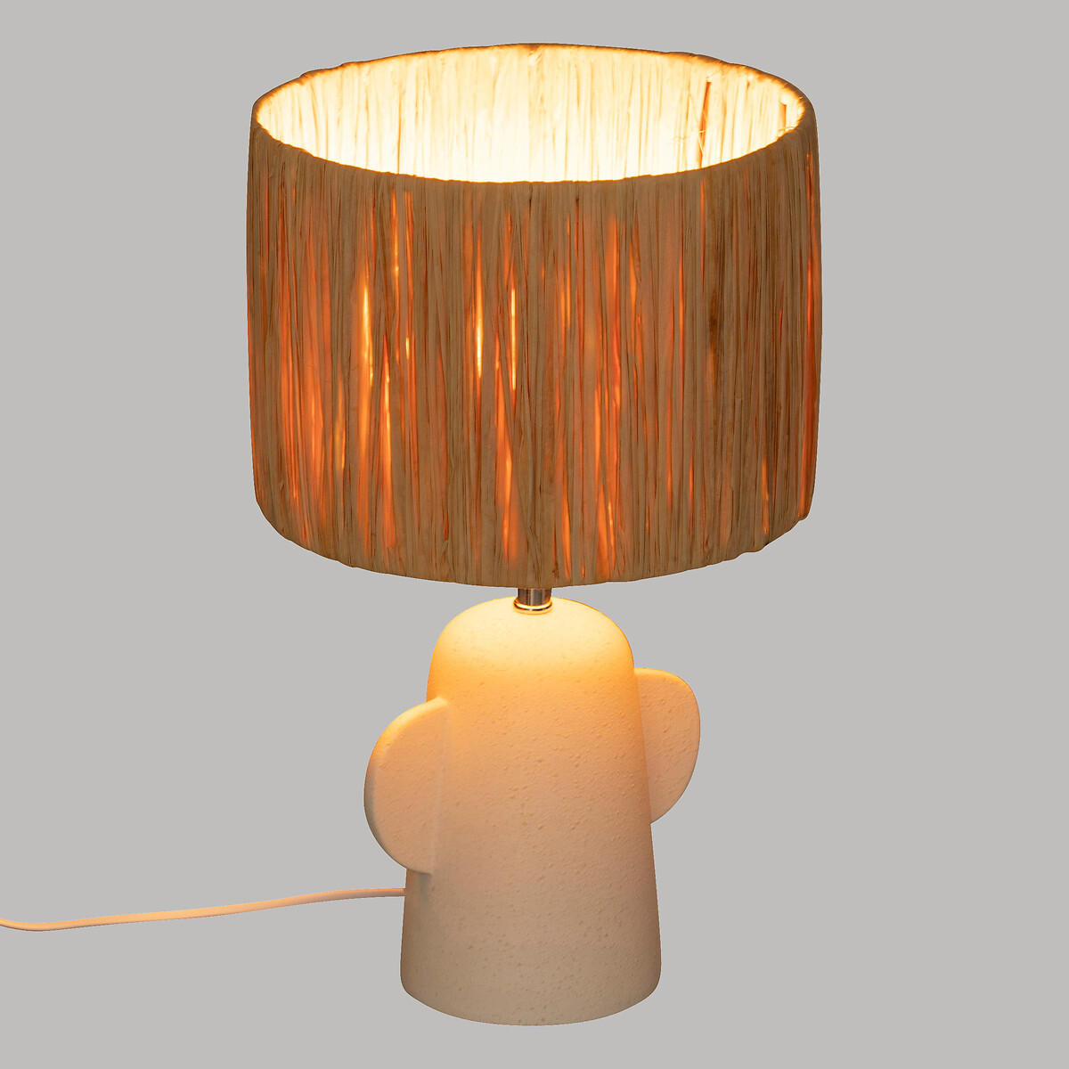 TISCHLAMPE Keramik Raia 42 cm - Braun, Keramik (25/25/42cm) - Atmosphera Createur d´interieur