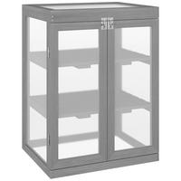 GEWÄCHSHAUS, wetterfest, Belastbar bis 15 kg, Dunkelgrau - Dunkelgrau, Kunststoff (44/78/58cm) - Outsunny