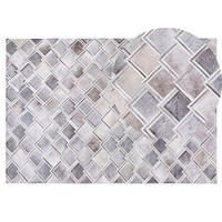 KURZFLOR-TEPPICH Agacli 200/140 cm - Grau, Fell (140/200cm) - Beliani