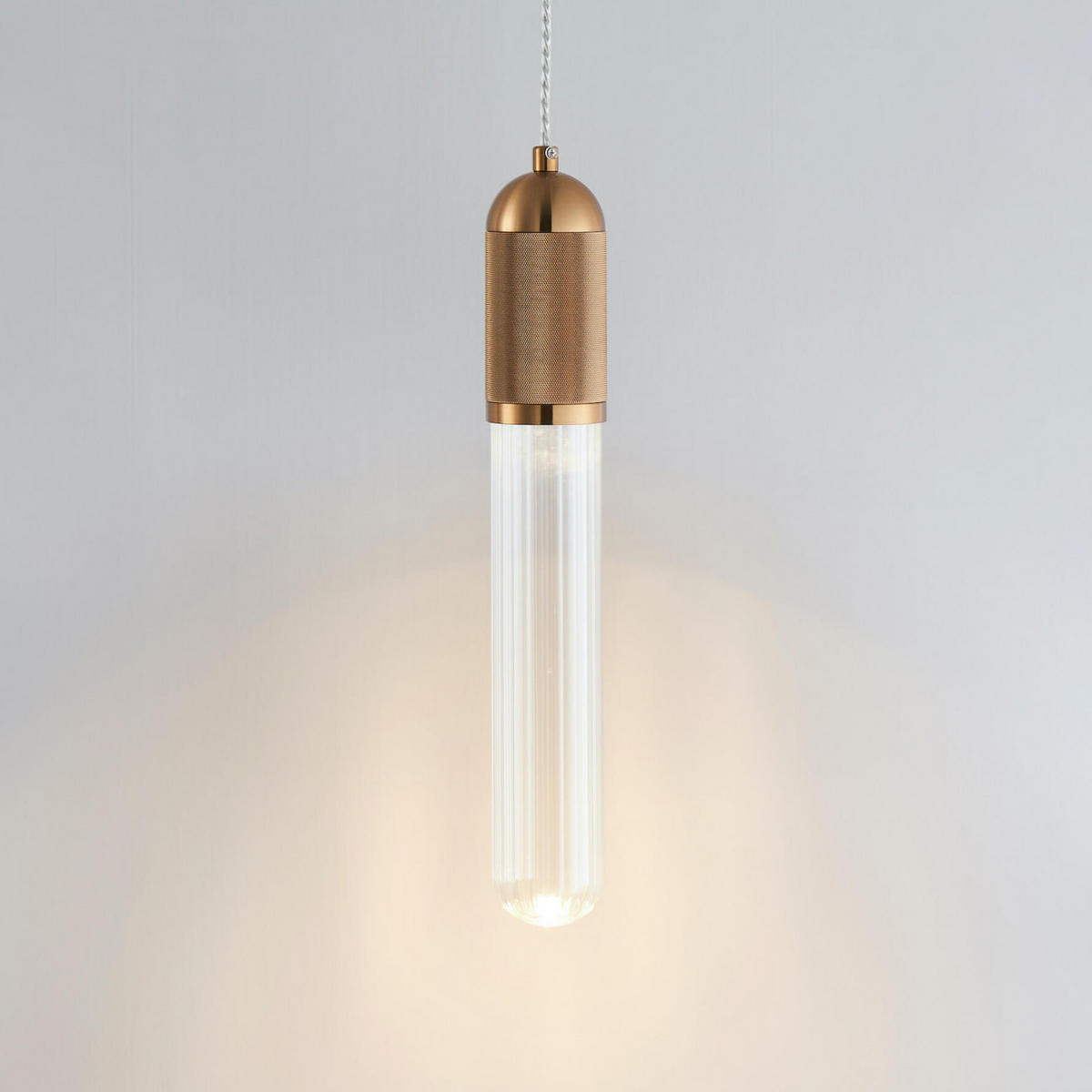 HÄNGELEUCHTE Hita, Gold / Messing, 41cm - Goldfarben, Glas (145/6.5/41cm) - KOSILUM