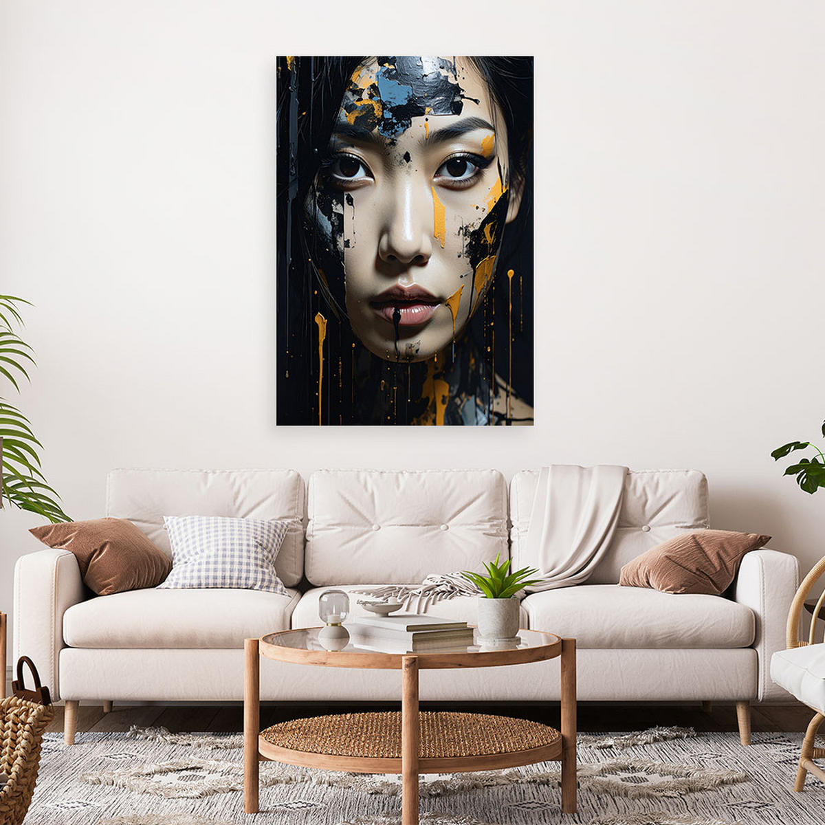 LEINWANDBILD Menschen & Charaktere 80x120cm - Schwarz, Textil (80/120cm) - Feeby